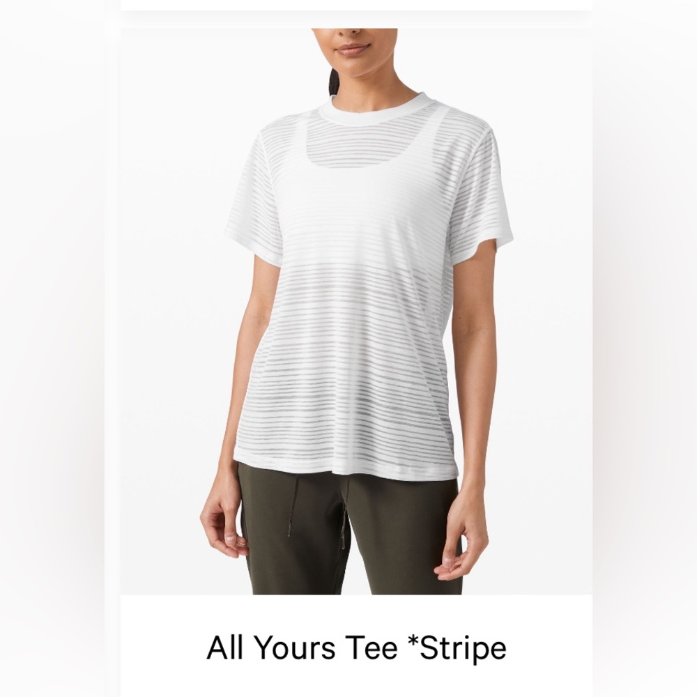 Lululemon All Yours Tee Stripe